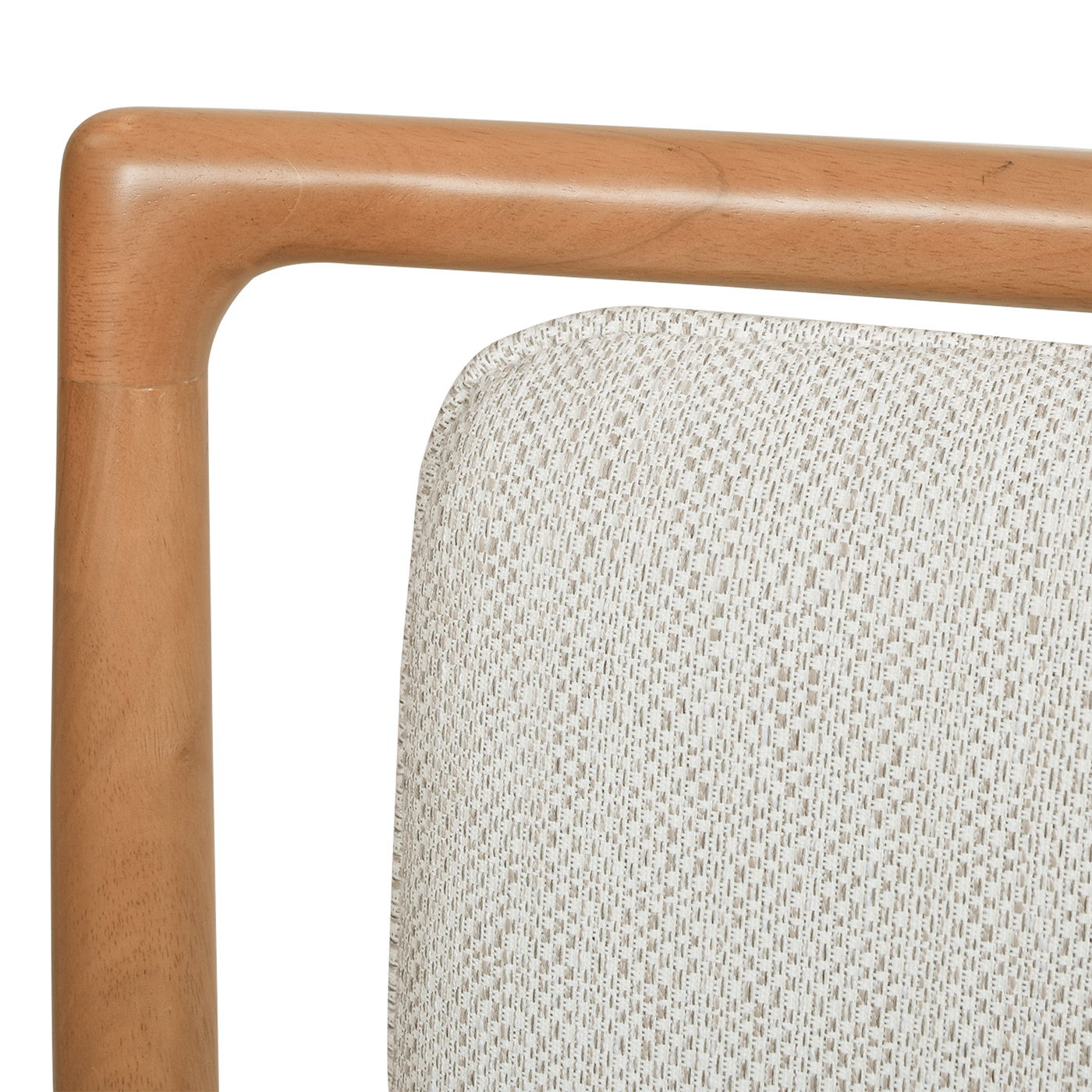Scandi - Upholstered Dining Chair, Stain Resistant High (Set of 2) - Natural Light Brown / White Pepper Jennifer Taylor Home