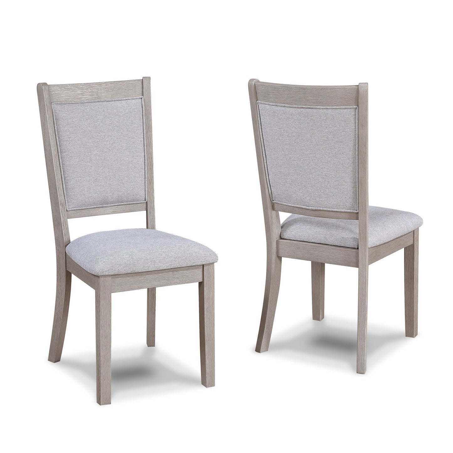 Amara - 5 Piece Round Dining Set Drift Wood - Drift Wood Crown Mark
