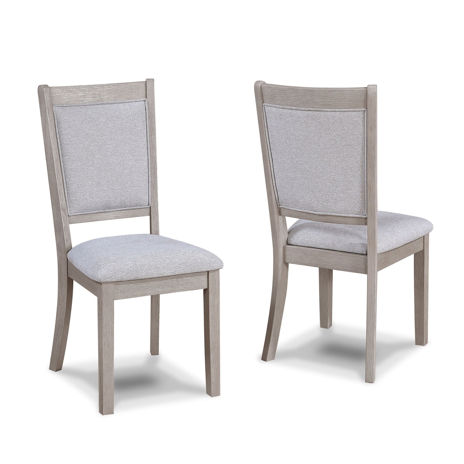 Amara - 5 Piece Round Dining Set Drift Wood - Drift Wood Crown Mark