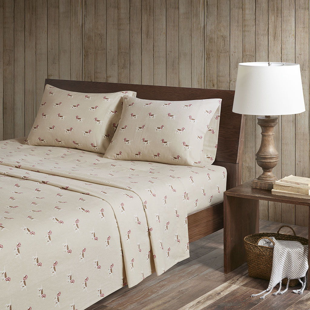 Full Sheet Set - Tan Dog Woolrich