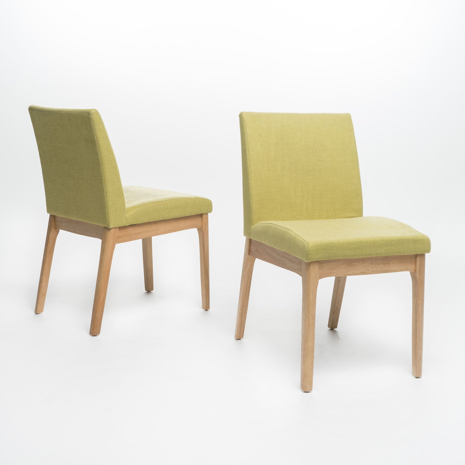 Contemporary Fabric Comfort Dining Chairs (Set of 2) Noble House