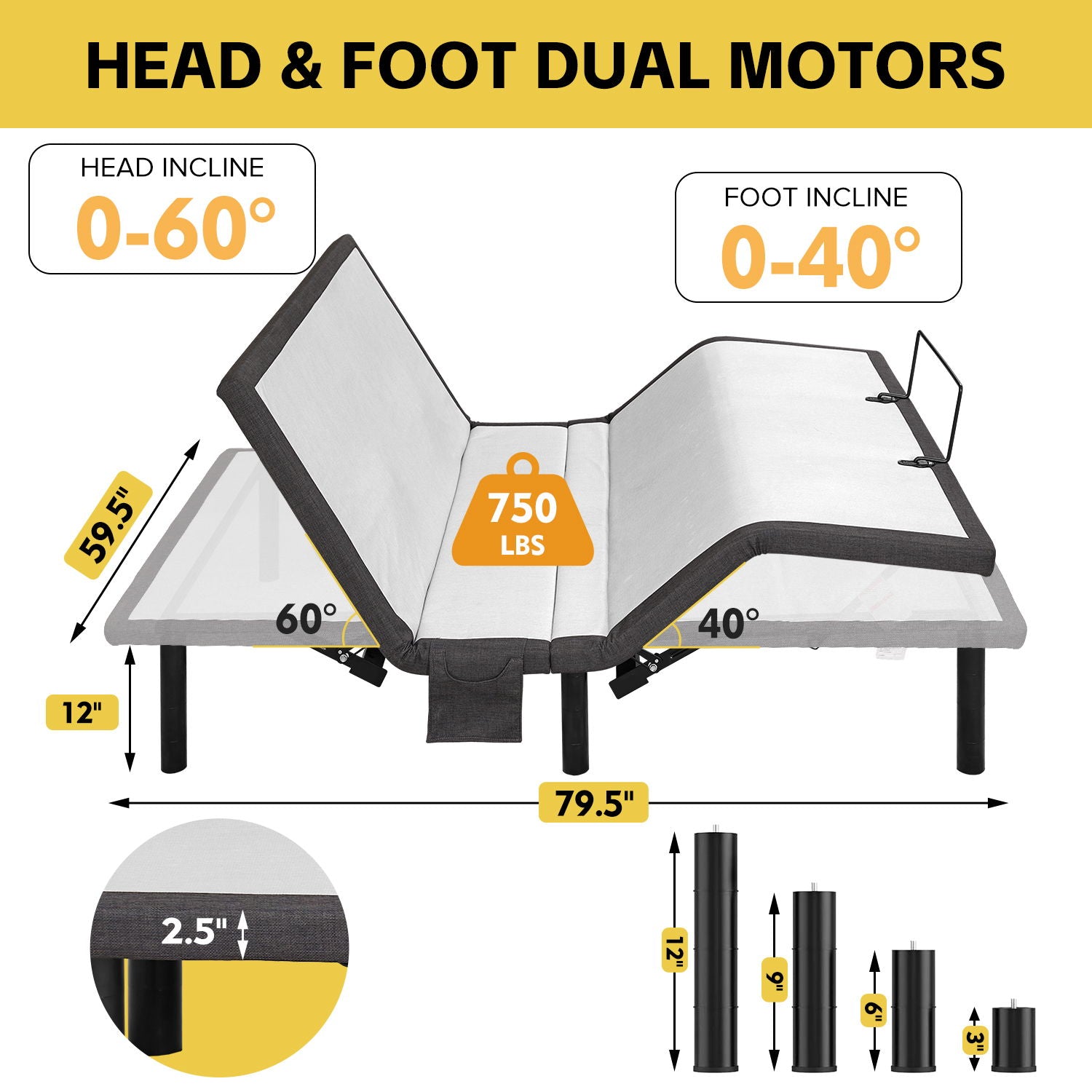 Ergonomic Adjustable Bed & Zero Gravity Base Daily Nest