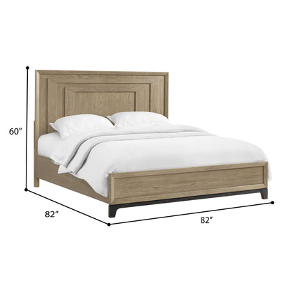 King Panel Bed - Brown Home Essentials