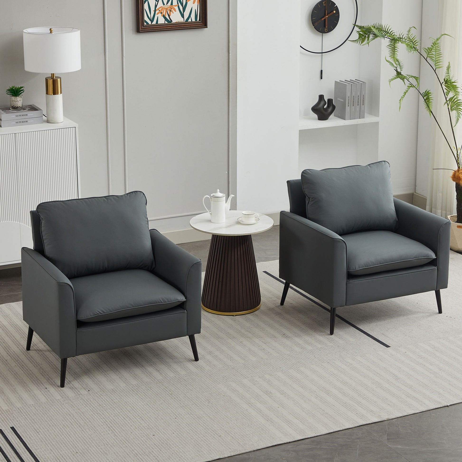 Nordic Retro Light Luxury Upholstered Sofa Chair Home Essentials