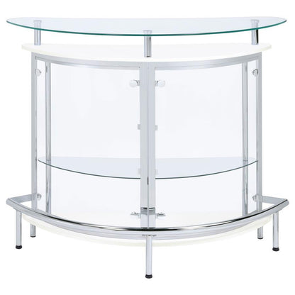 Amarillo - Freestanding Glass Top Home Bar Wine Cabinet CoasterEssence