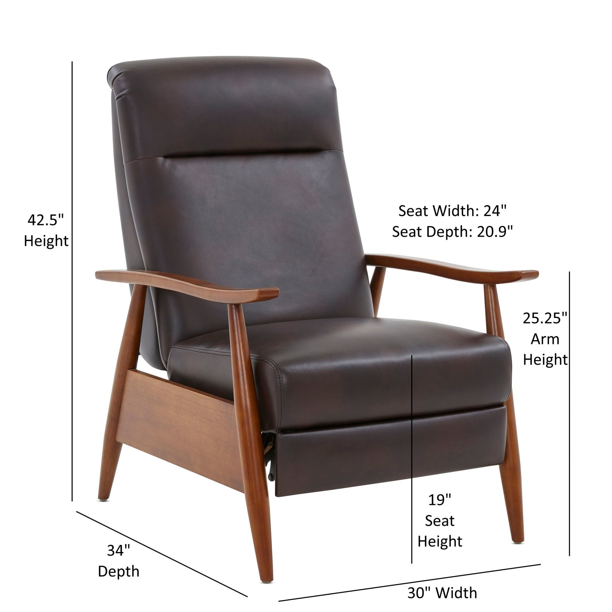 Sarasota - Arm Push Back Recliner Home Essentials