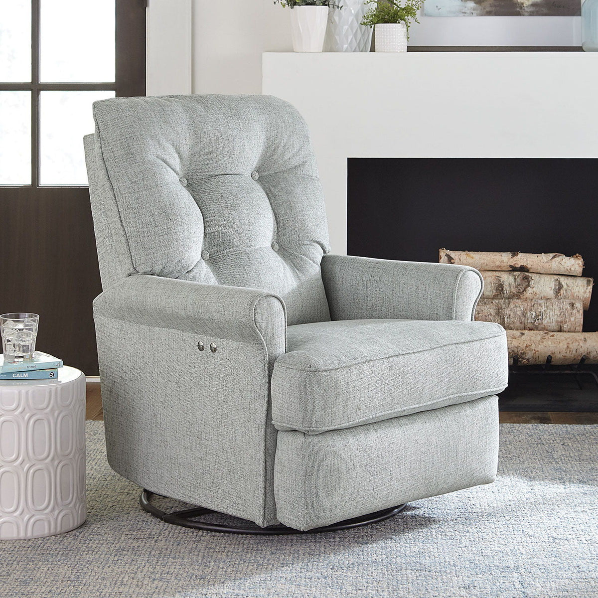 Carissa Power Swivel Glider Recliner Best Home Furnishings
