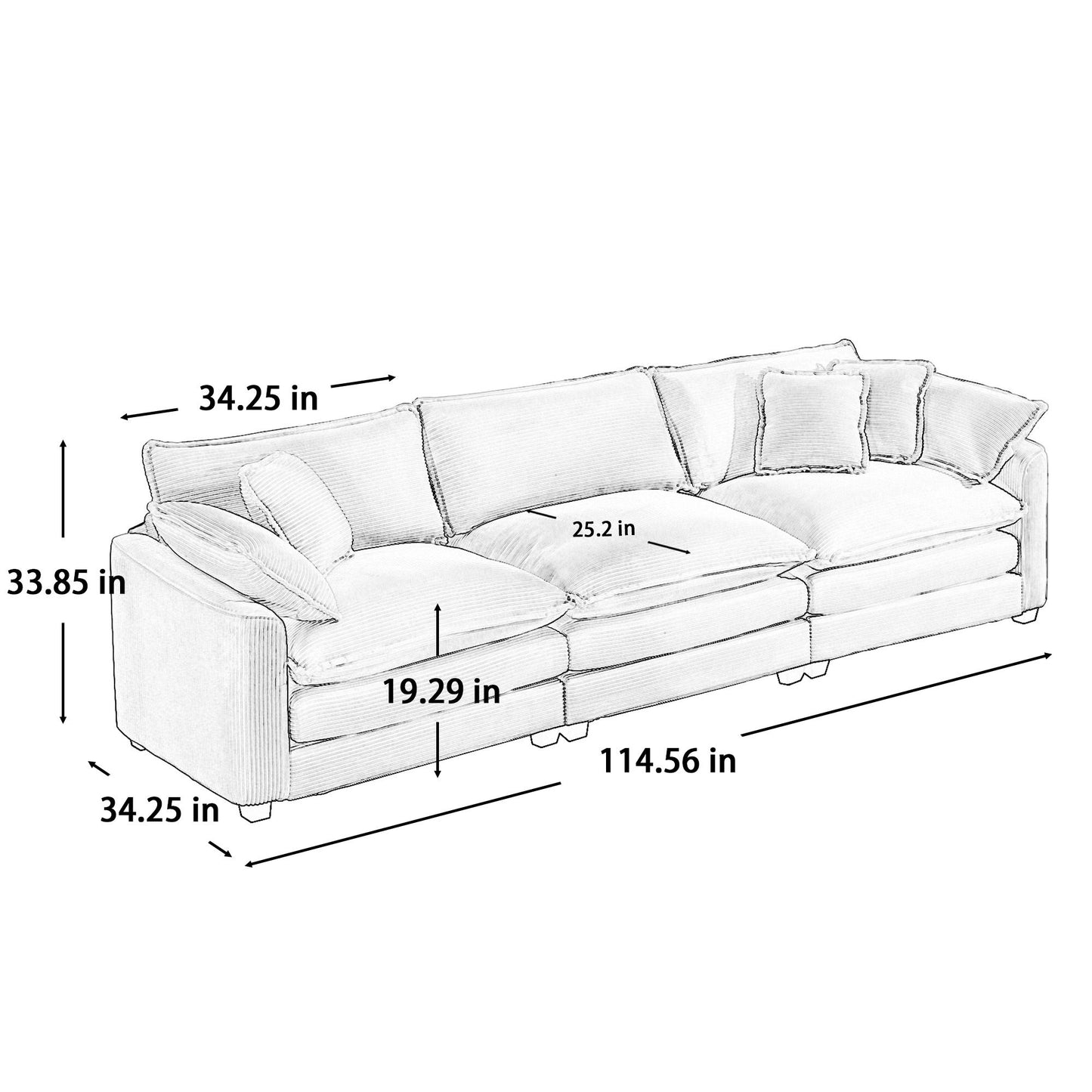 Elegant Oversized Sectional Sofa Set With Deep Seats And Flexible Layout Home Essentials