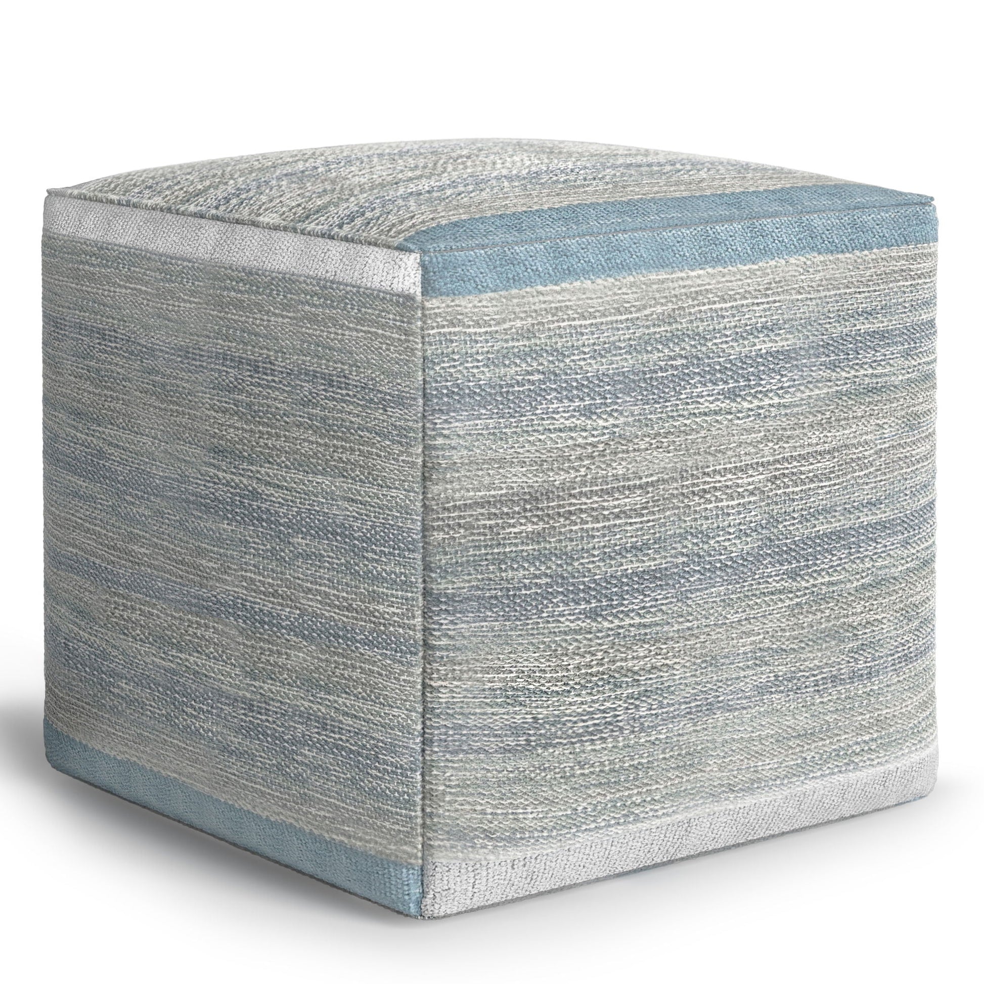 Naya - Upholstered Cube Pouf Simpli-Home