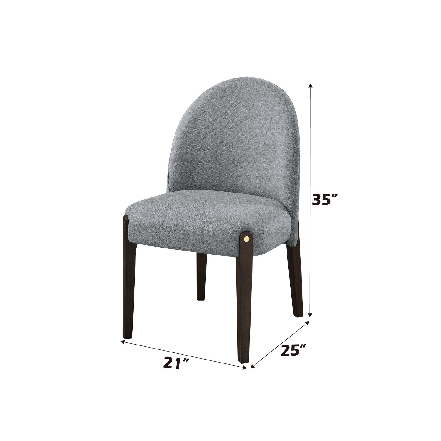 Clayten - Dining Chair (Set of 2) - Gray Acme