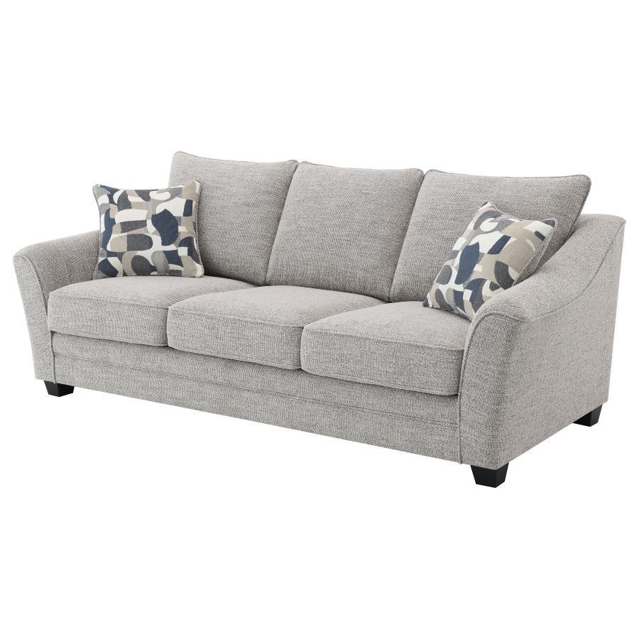 Tomkins - Boucle Upholstered Sofa - Light Gray Coaster Fine Furniture