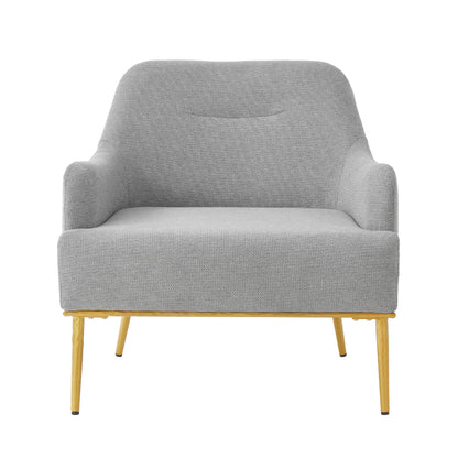 Modern Elegance Accent Chair With Curved Backrest Noble House