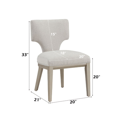 Kasa - Side Chair (Set of 2) - Light Gray Acme