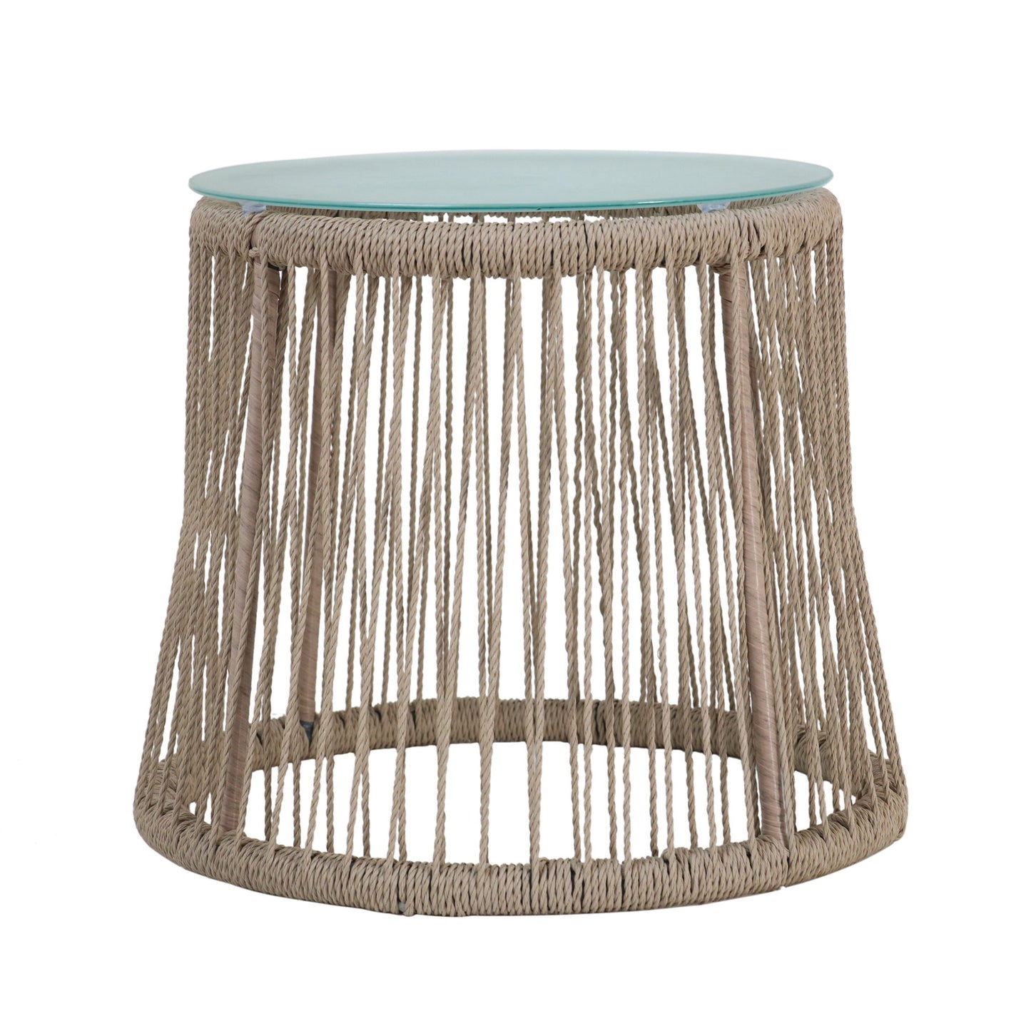 Boho Southport - Side Table With Glass Top Noble House