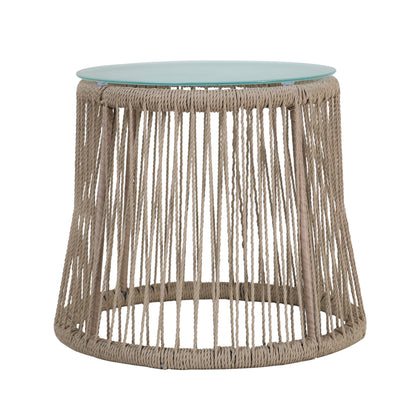 Boho Southport - Side Table With Glass Top Noble House