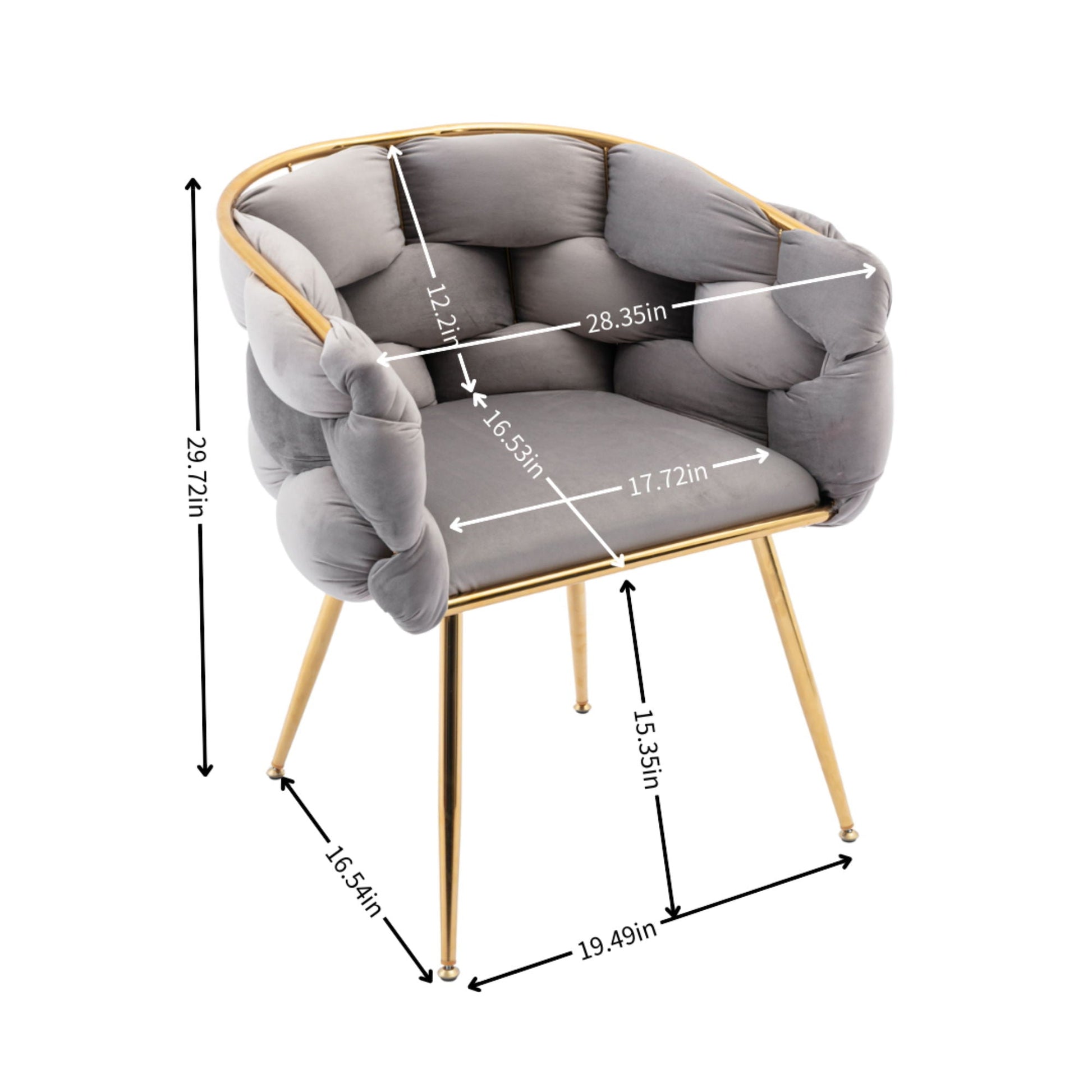 Luxury Modern Simple Leisure Single Sofa Chair Bedroom Lazy Person Household Dresser Stool Manicure Table Back Chair Home Essentials
