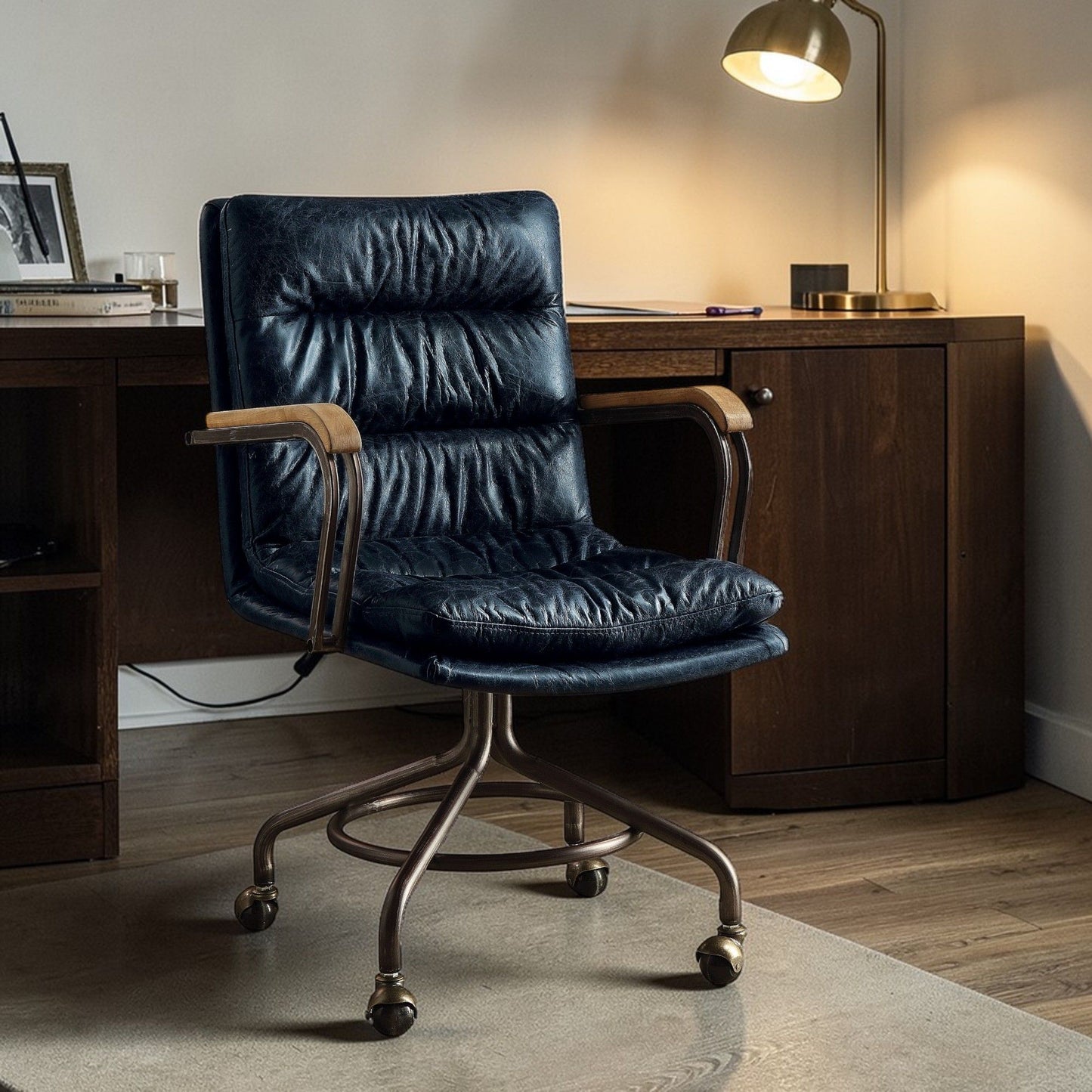 Harith - Retro Top Grain Office Chair Acme