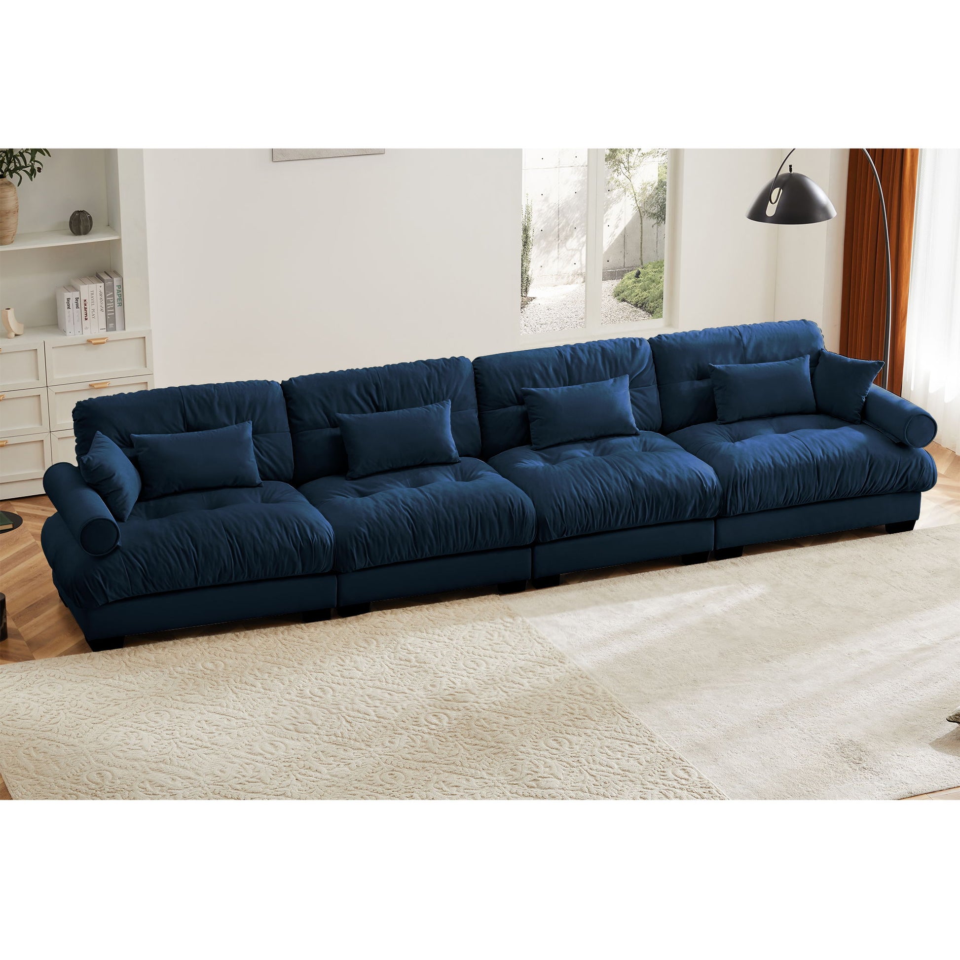 Super Comfort Oversized Modular Sectional Sofa, Deep Seat Convertible L Shaped Couch Home Essentials