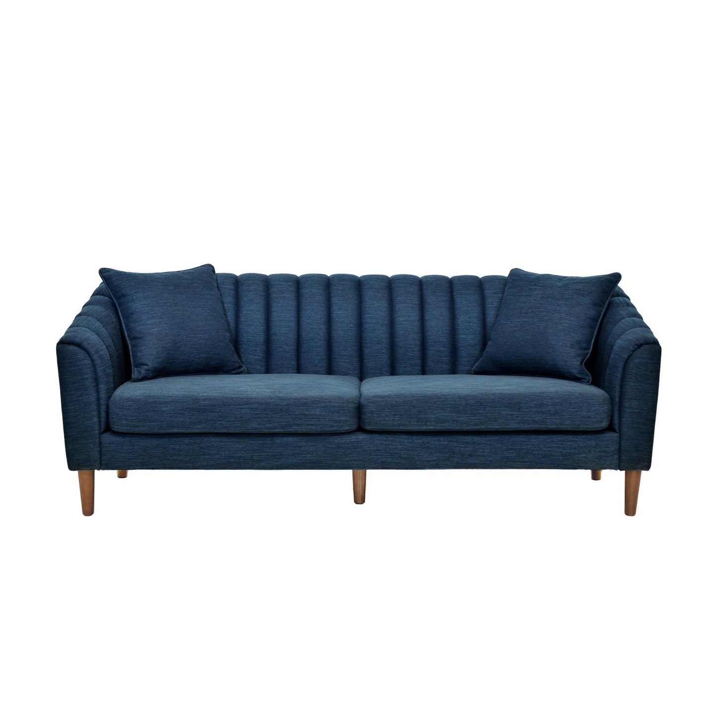 Contemporary 3 Seater Sofa With Accents Noble House