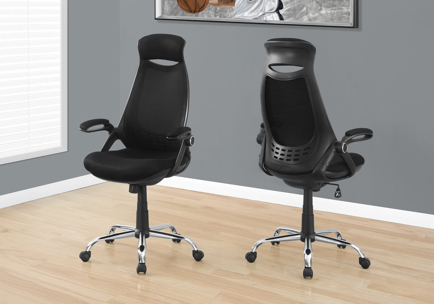 Office Chair, Adjustable Height, Swivel, Ergonomic, Armrests, Contemporary & Modern 8th Street