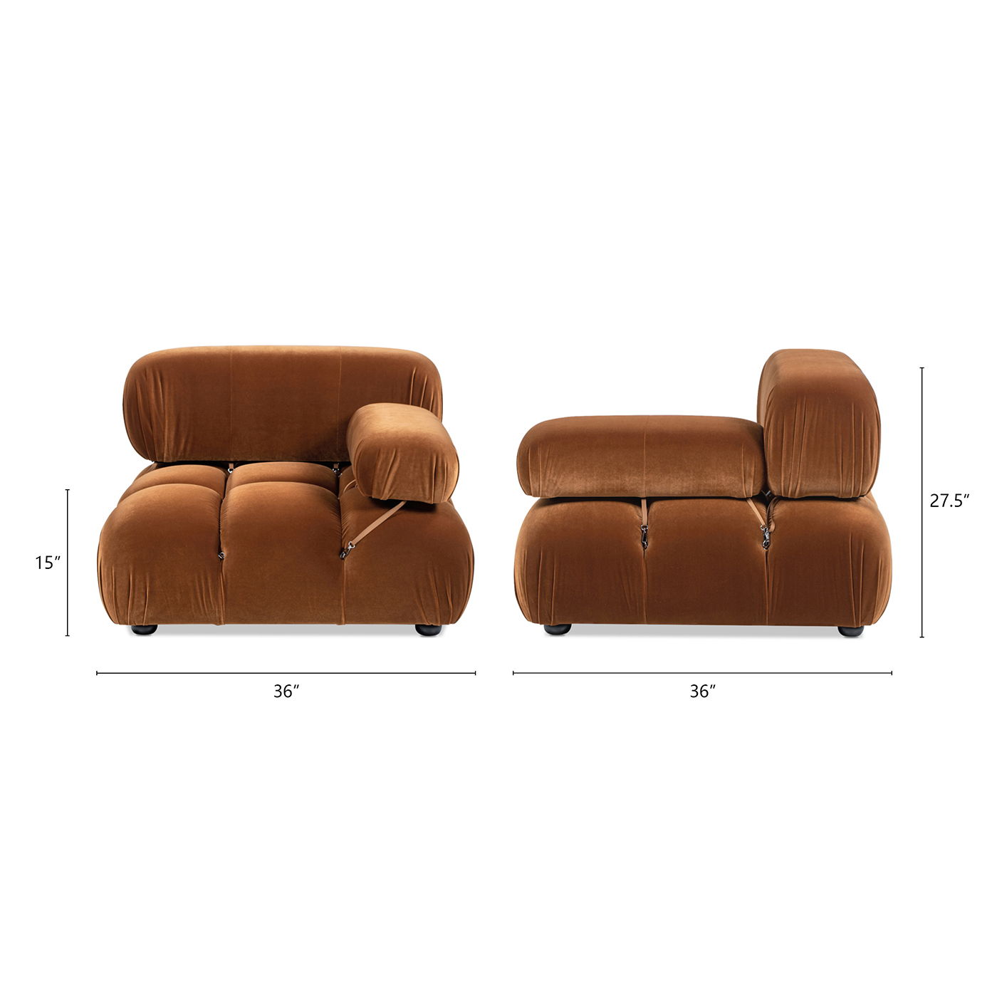 Marcel - Bubble Modular Modern Lounge Arm Chair Jennifer Taylor Home