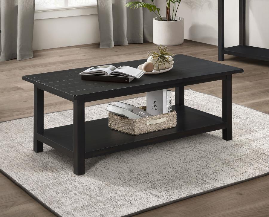 Payne - Wood Coffee Table with Shelf Coaster Fine Furniture
