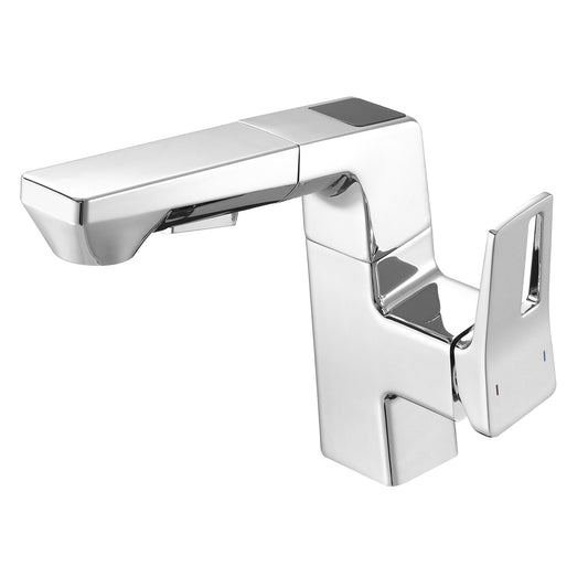 Modern Smart LED Bathroom Faucet With Temperature Digital Display And Pull Down Sprayer Daily Nest