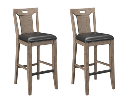 Benti - Slat Back Bar Stools (Set of 2) - Brown Emerald Home