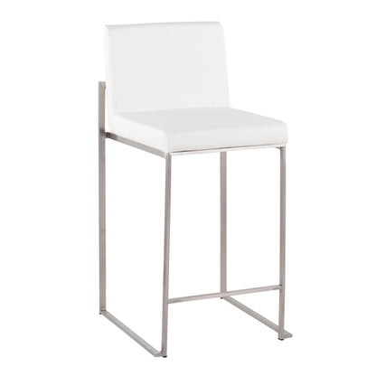 Fuji - Contemporary High Back Counter Stool, Functional Design Lumi Source