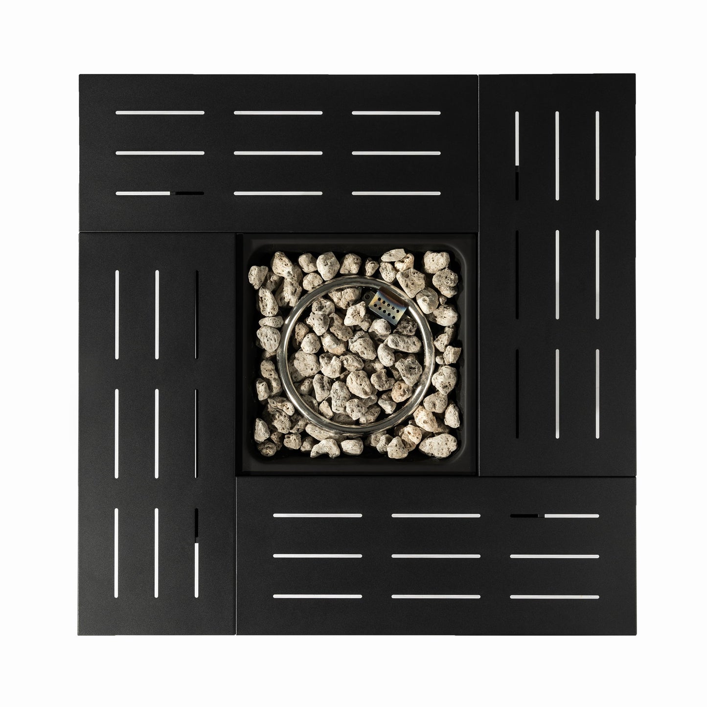 34" Propane Gas Fire Pit Table, 50000 Btu Rectangular Steel Fire Pit For Outside Patio Deck Garden Courtyard - Black Home Essentials