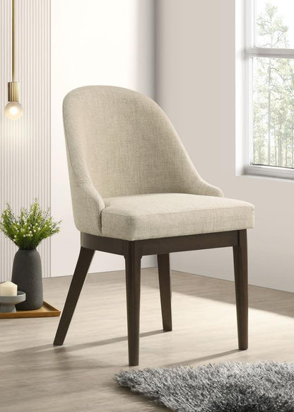 Reseda - Upholstered Dining Side Chair (Set of 2) - Beige Coaster Fine Furniture