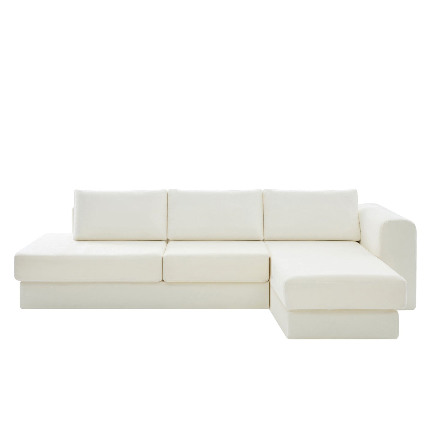 L-Shaped Modular Sofa With Double Layer Cushion Noble House