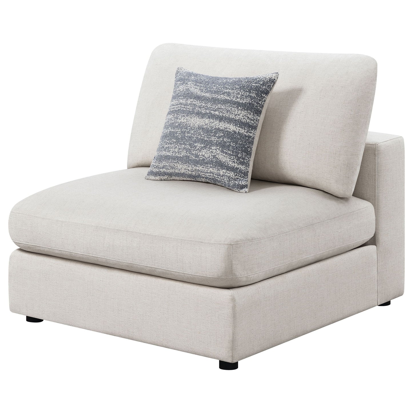 Duncan- Armless Chair With Removable Cushions Furniture Max