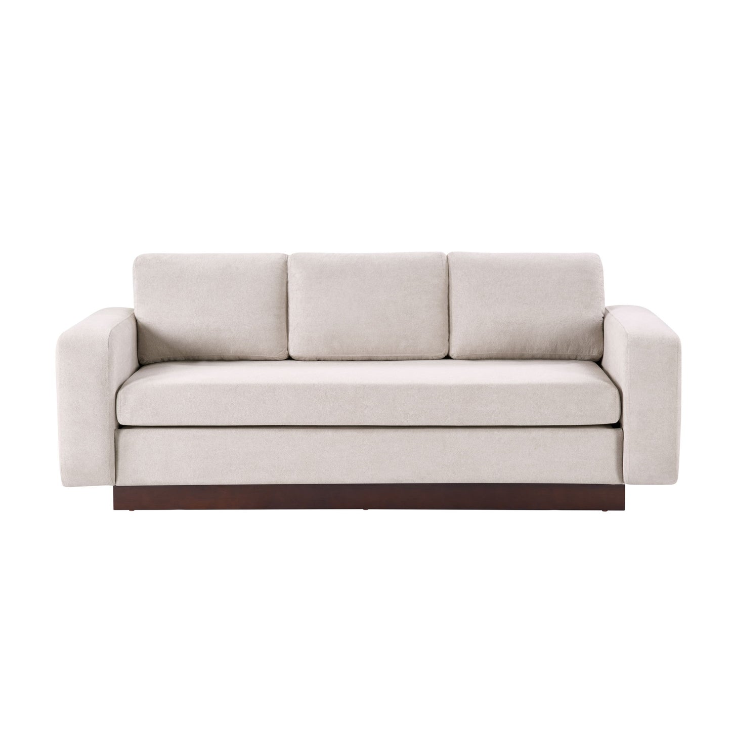 Modern 3 Seater Sofa, Living Room Couch Noble House