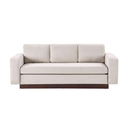 Modern 3 Seater Sofa, Living Room Couch Noble House