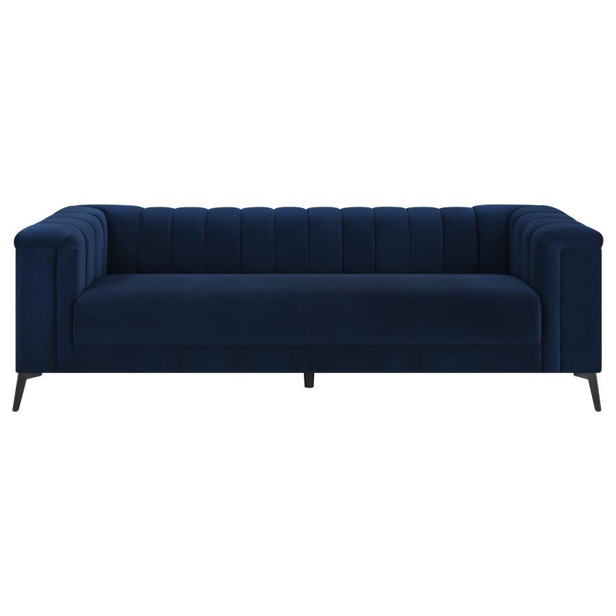 Chalet - Upholstered Tuxedo Arm Tufted Sofa Set CoasterEssence