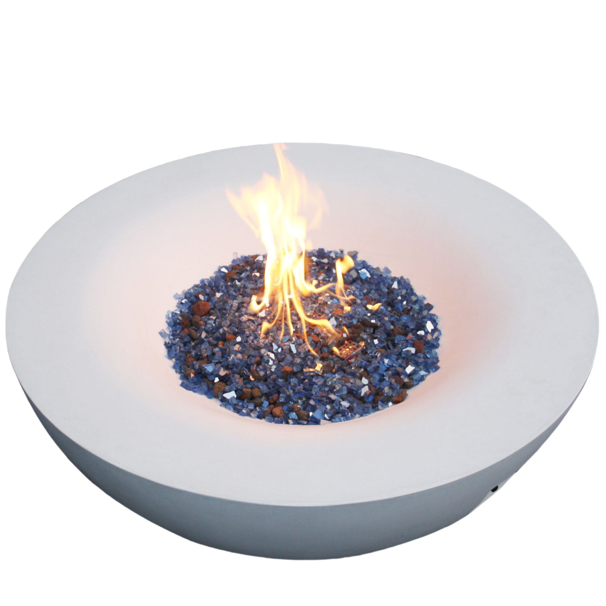 Outdoor Concrete Propane Gas Fire Pit Bowl Home Essentials