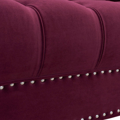 La Rosa - Victorian Chesterfield Tufted Sofa Jennifer Taylor Home