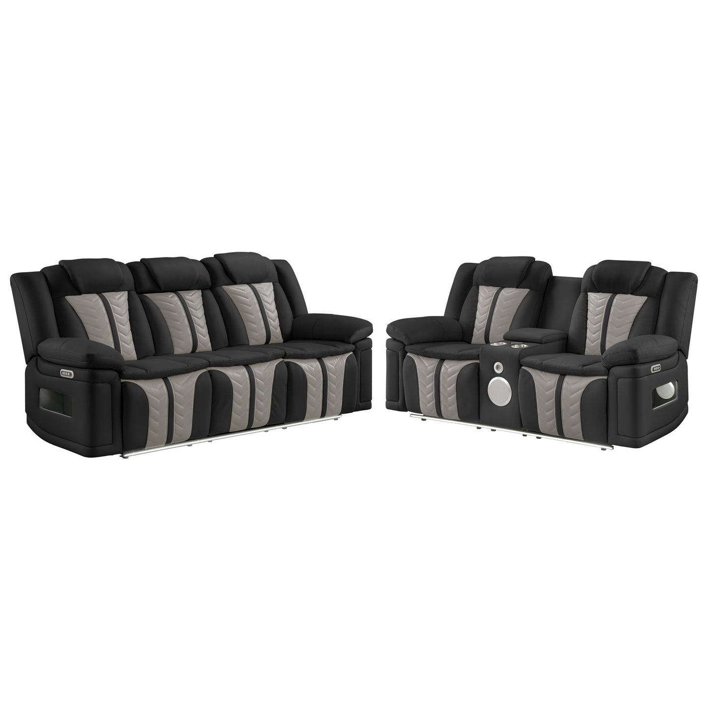 Cruiser - Power Reclining Set With LED Lighting Matrix Furniture Group