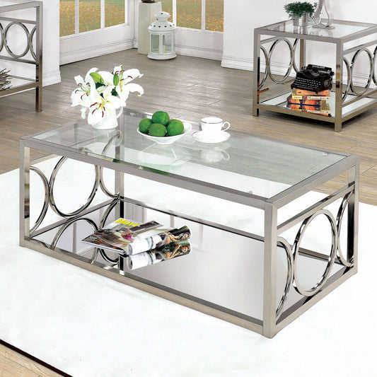 Rylee - Coffee Table - Pearl Silver