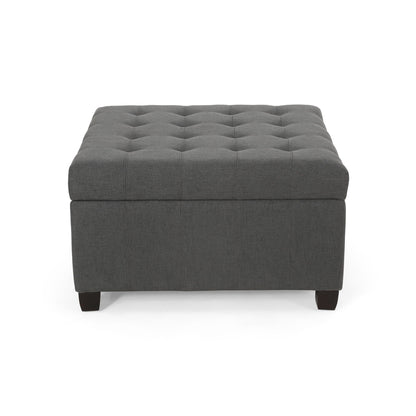 Isabella - Contemporary Ottoman With Storage Noble House