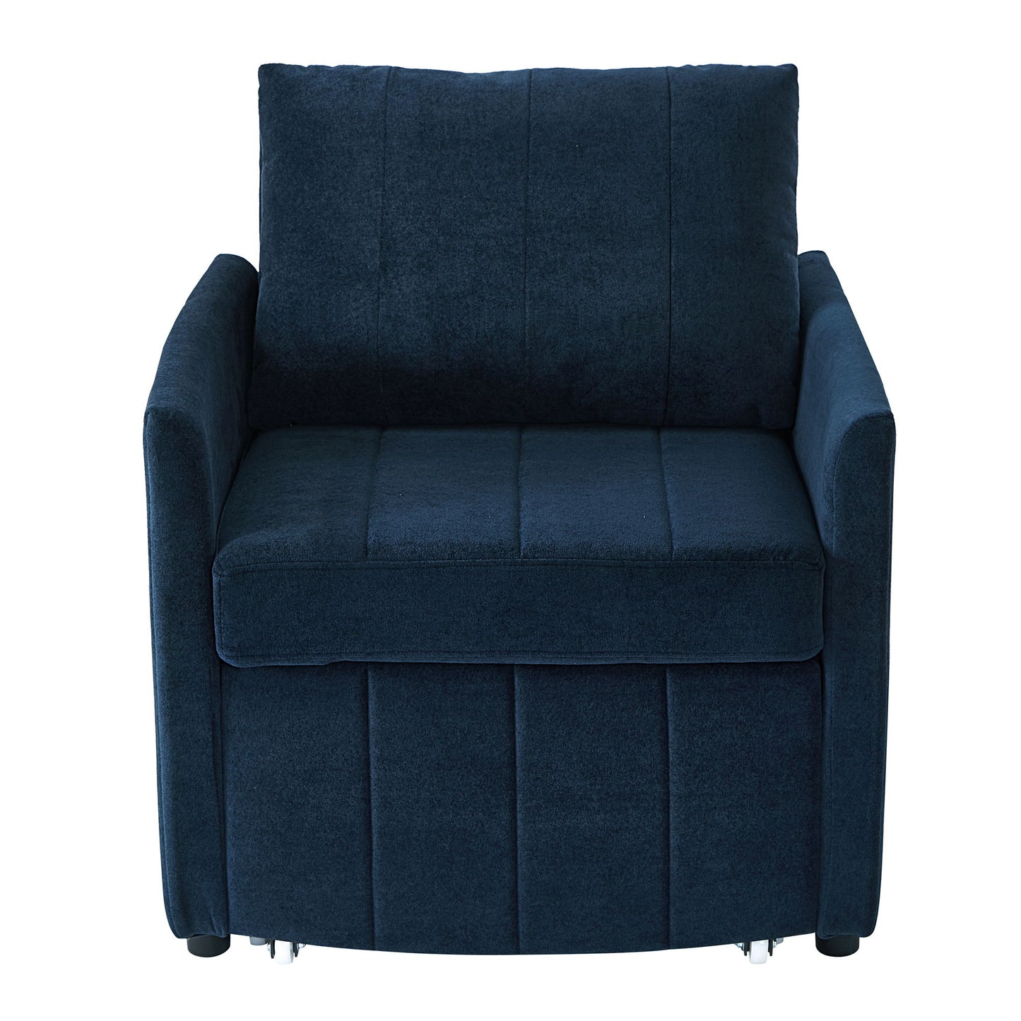 Upholstered Convertible Sleeper Sofa With 5 Position Backrest, Side Pockets, Storage Hearth and Haven