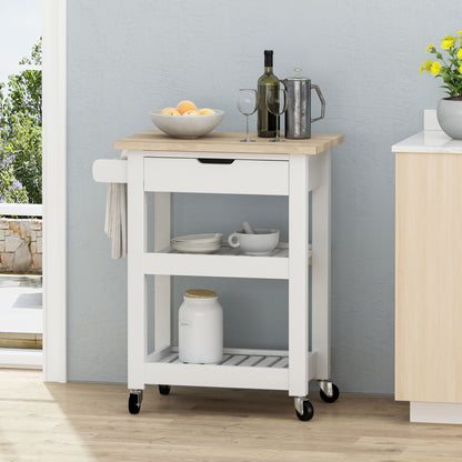 Tattnall - Kitchen Cart With Wheels Noble House