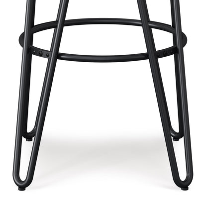 Simeon - Multifunctional Metal Stool With Wood Seat Simpli-Home