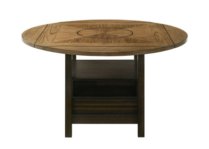 Oakly - Counter Height Table - Charcoal / Light Brown Crown Mark