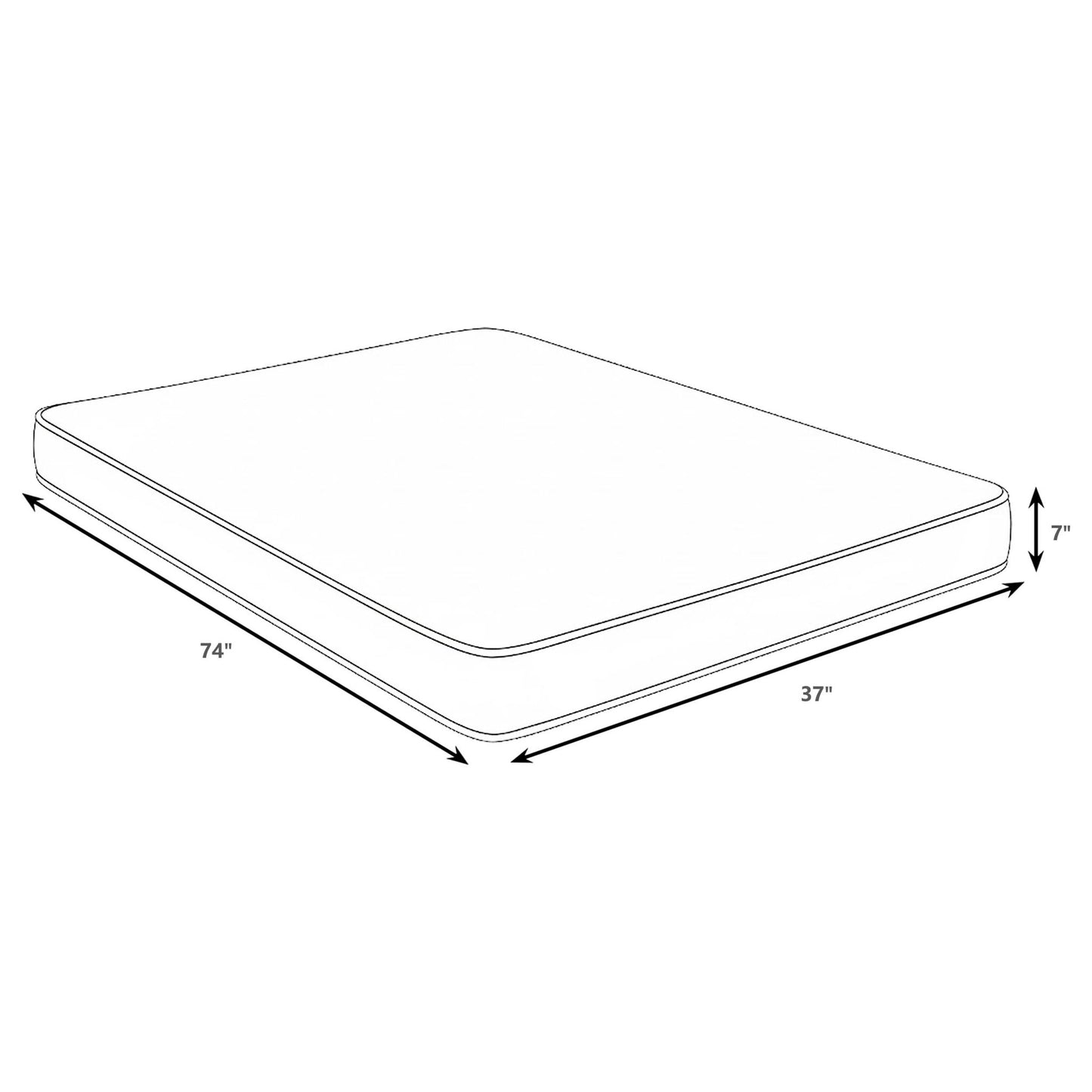 Cienaga - Twin Mattress With Firm Support - White Furniture Max