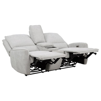 Sylmar - Chenille Upholstered Power Reclining Loveseat - Dove Gray Coaster Fine Furniture