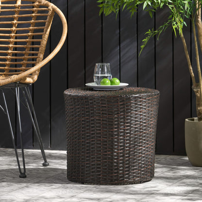 Barrel Side Table With Handcrafted Details Noble House