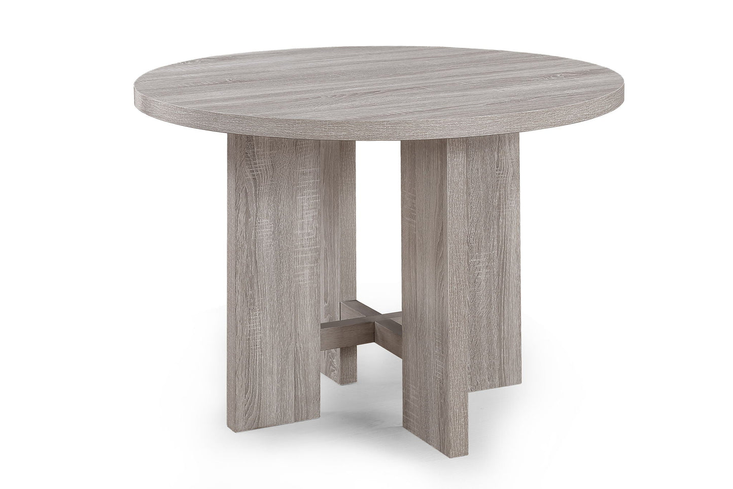 Amara - 5 Piece Round Dining Set Drift Wood - Drift Wood Crown Mark