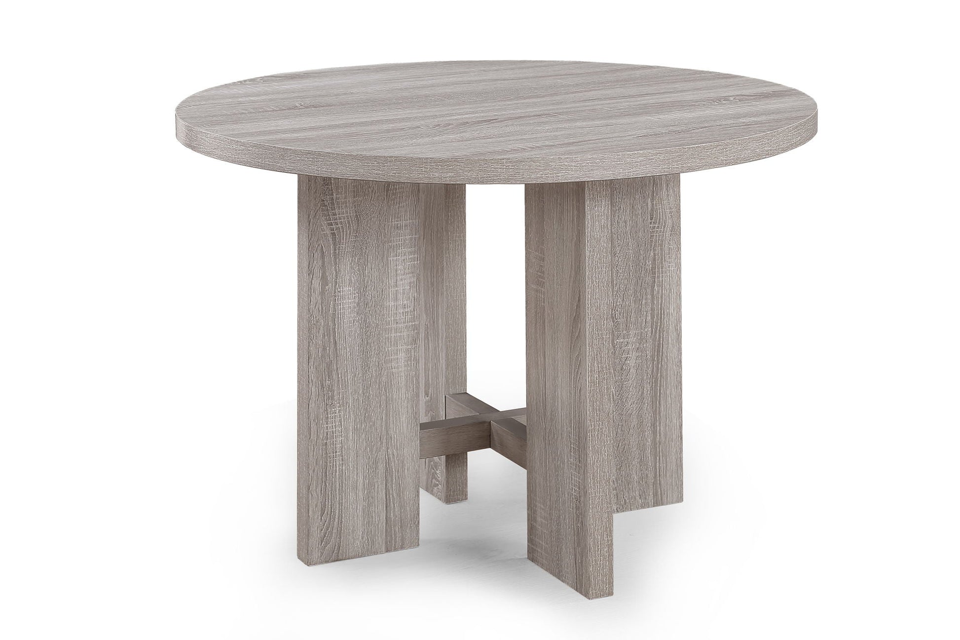 Amara - 5 Piece Round Dining Set Drift Wood - Drift Wood Crown Mark
